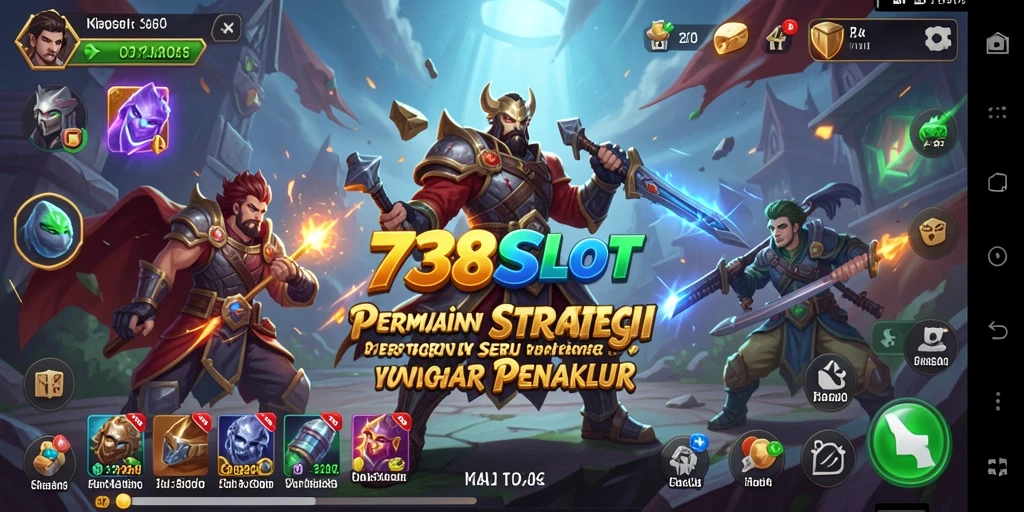 Screenshot menampilkan gameplay menegangkan dari 738SLOT.