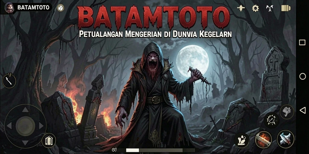 Tampilan mencekam saat menjelajahi dunia angker di BATAMTOTO.