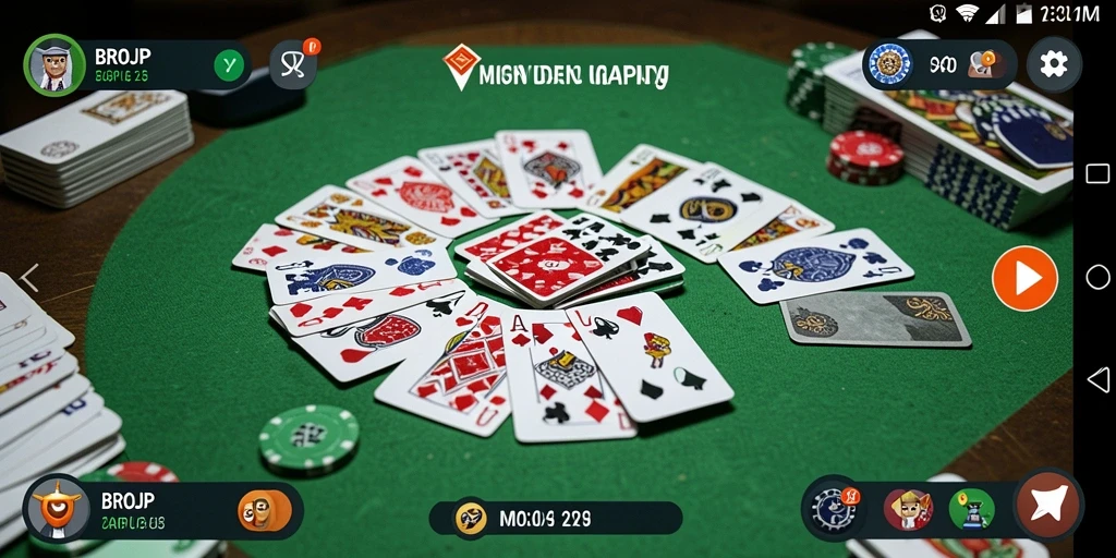 Tampilan gameplay Gaple yang seru dan menarik di BROJP.