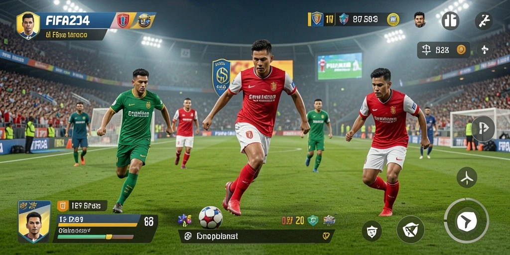 Tampilan gameplay FIFA234 yang mendebarkan dan realistis.