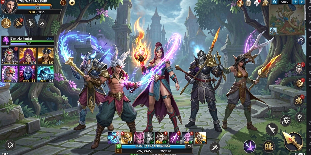 Tangkapan layar menunjukkan aksi seru dalam gameplay MMORPG GACOR88.