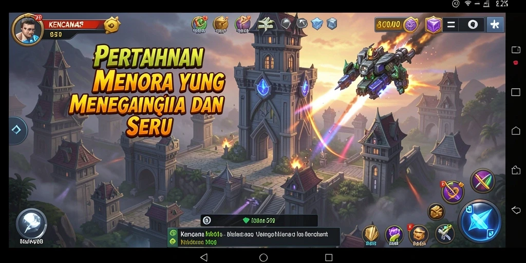 Gameplay menarik KENCANA28 dalam pertempuran Tower Defense.