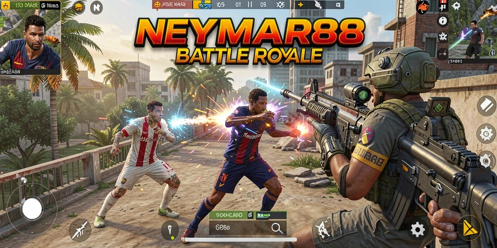 Gameplay seru di NEYMAR88 dengan aksi Battle Royale yang mendebarkan.