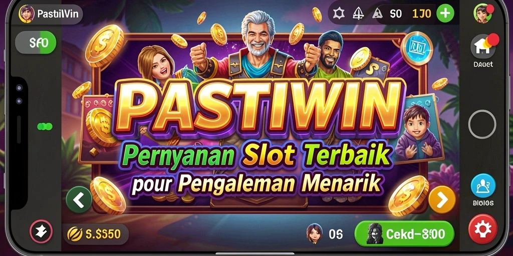 Tampilan gameplay slot yang menarik dan penuh warna di PASTIWIN.
