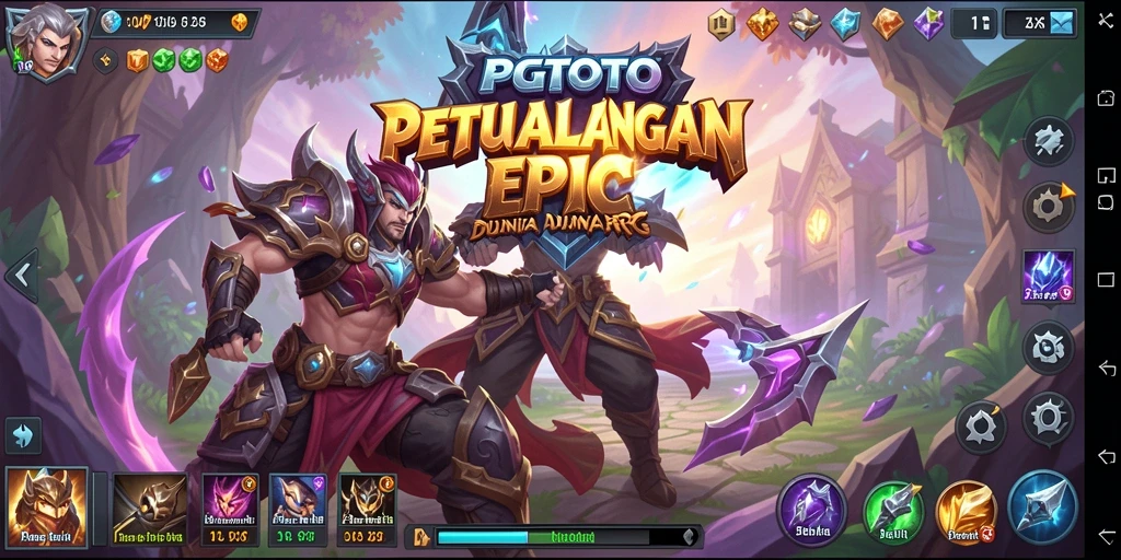 Tampilan seru pertarungan dalam game ARPG PGTOTO.