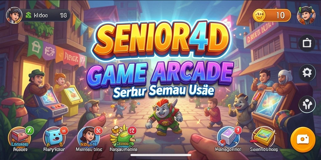 Tampilan gameplay SERU dan penuh tantangan di SENIOR4D.