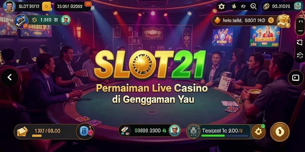 Tampilan menarik dari permainan Live Casino di SLOT21.