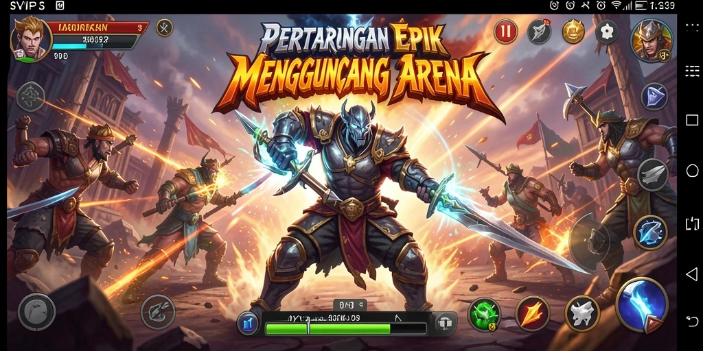 Screenshot SVIP3 menunjukkan momen pertarungan yang mendebarkan.