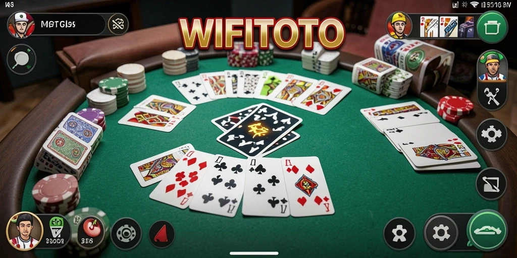 Tampilan screenshot WIFITOTO yang menampilkan gameplay Gaple menarik.